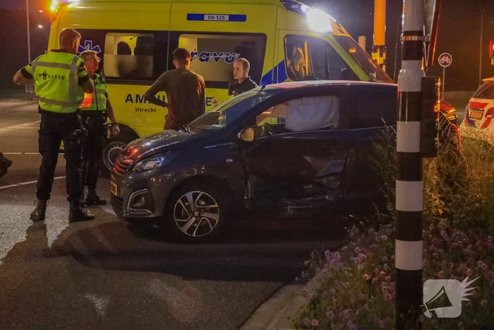 Ongeval tussen twee personenauto's