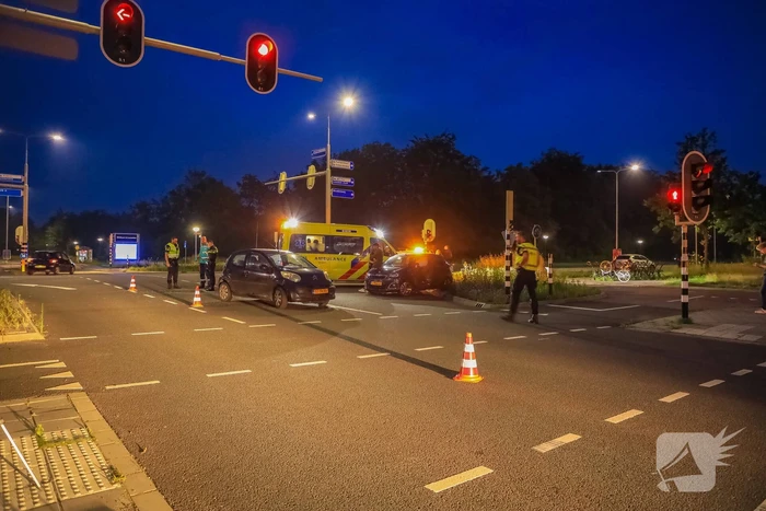 Ongeval tussen twee personenauto's