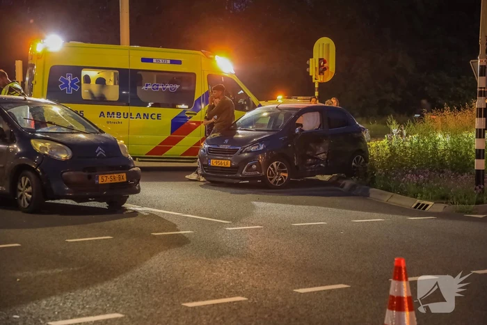 Ongeval tussen twee personenauto's