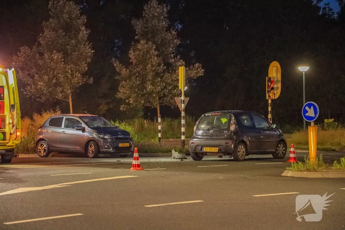 Ongeval tussen twee personenauto's