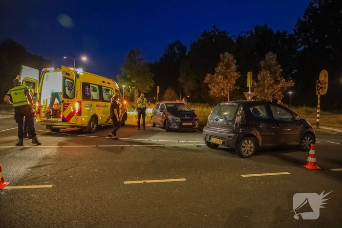 Ongeval tussen twee personenauto's