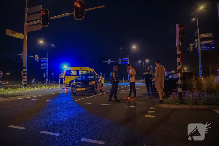 Ongeval tussen twee personenauto's