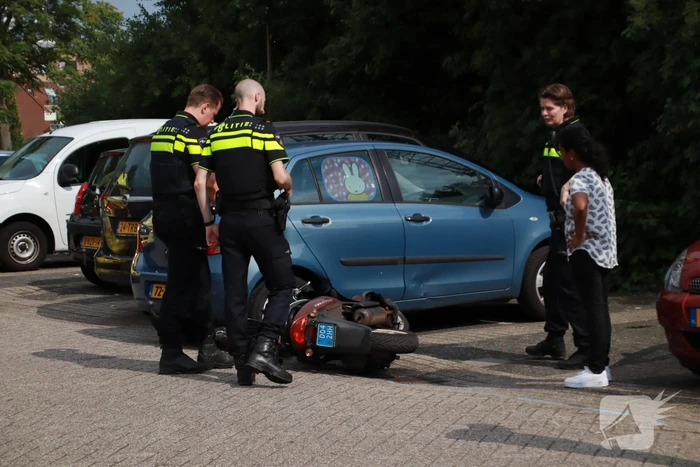 Scooterrijder gewond bij scooterongeval