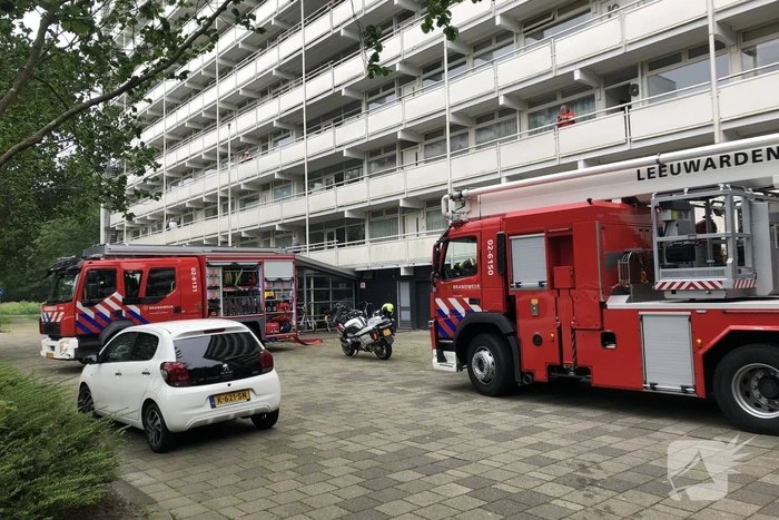 Brand op negende verdieping flatgebouw