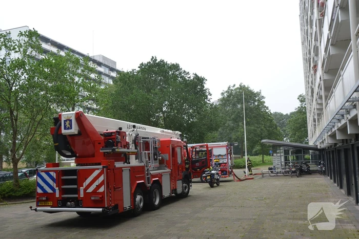 Brand op negende verdieping flatgebouw