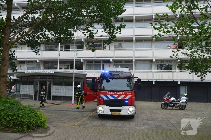 Brand op negende verdieping flatgebouw