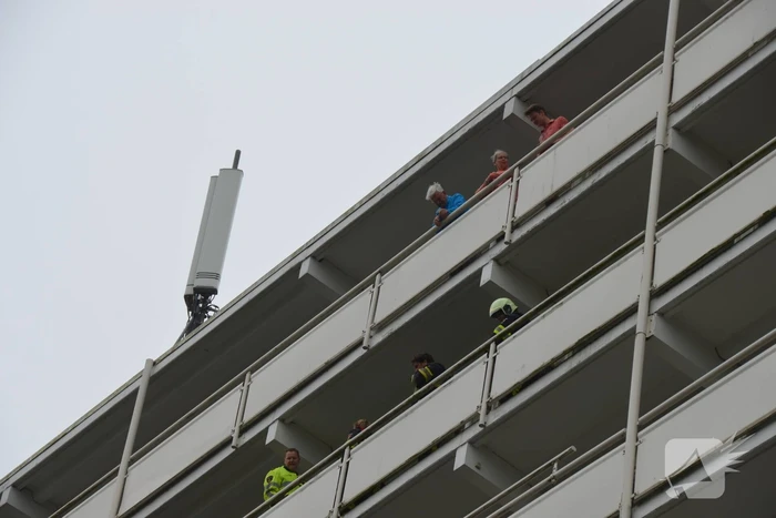 Brand op negende verdieping flatgebouw
