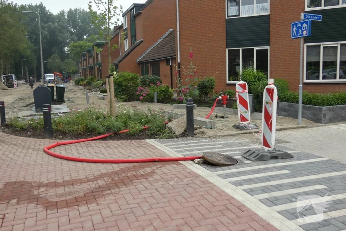 Waterlekkage ontstaan bij werkzaamheden