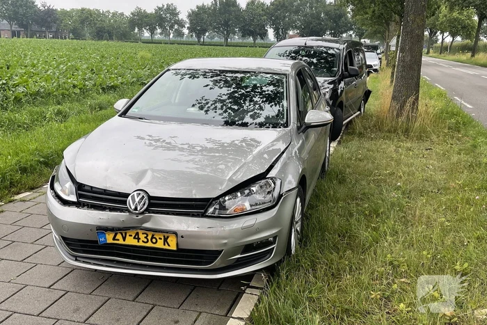 Twee voertuigen betrokken bij kop-staart ongeval
