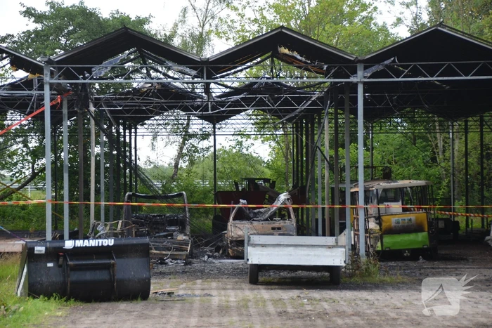 Flinke schade na brand op camping