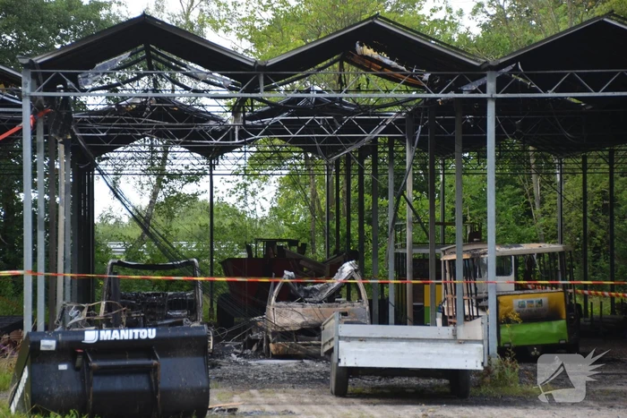 Flinke schade na brand op camping