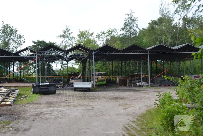 Flinke schade na brand op camping