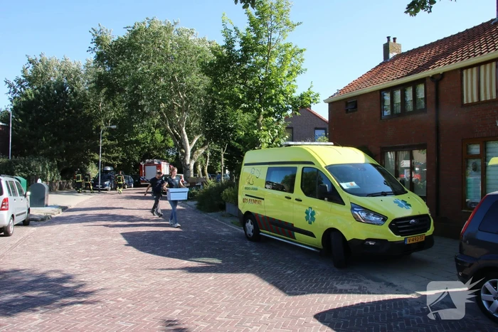 Meeuw gered door brandweer