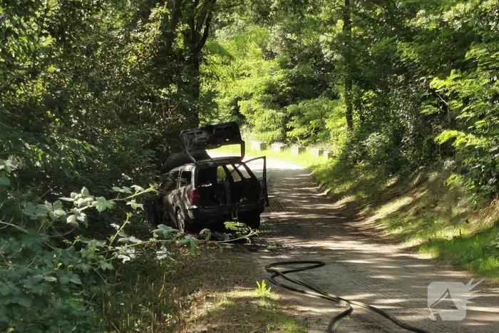 Auto brandt volledig uit
