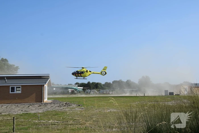 Traumahelikopter landt voor medisch incident op Camping De Duinhoeve
