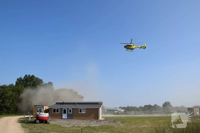 Traumahelikopter landt voor medisch incident op Camping De Duinhoeve