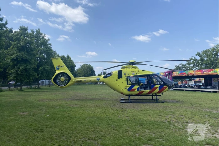 Traumahelikopter landt op vakantiepark Prinsenmeer