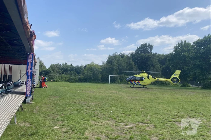Traumahelikopter landt op vakantiepark Prinsenmeer