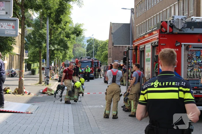 Oogziekenhuis ontruimd na zeer grote brand