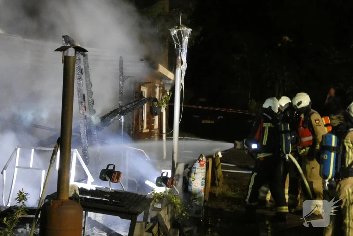 Chalet verwoest door uitslaande brand