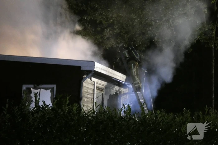 Chalet verwoest door uitslaande brand