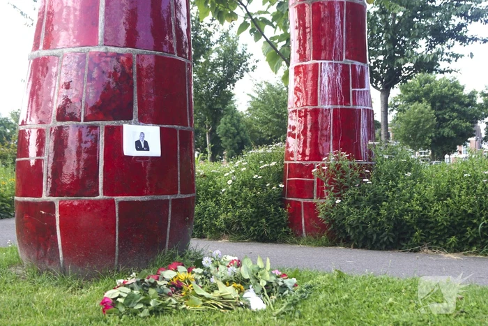 Gedenkplek ingericht voor Peter R de Vries op de Kai Park