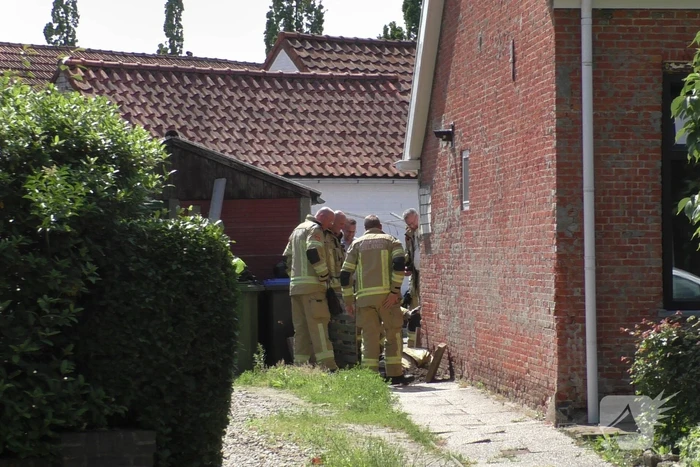 Gaslekkage ontstaan naast woning