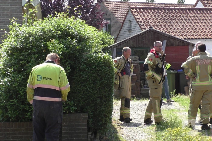 Gaslekkage ontstaan naast woning