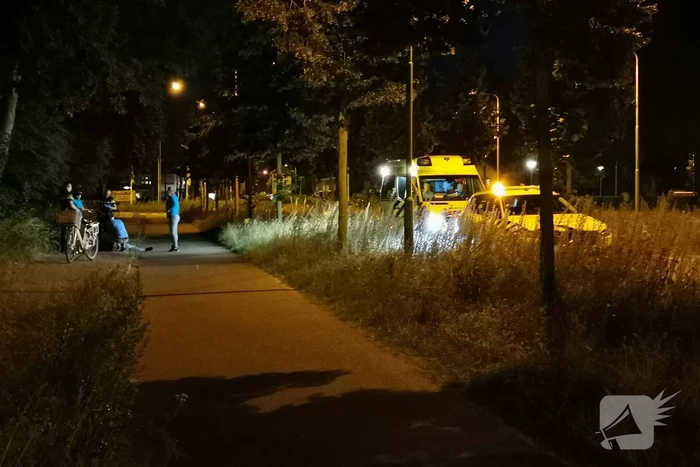 Fietser komt ten valen raakt gewond