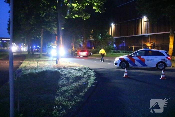 Auto in de kreukels bij eenzijdige aanrijding