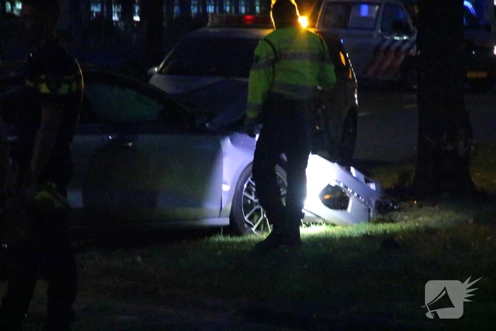 Auto in de kreukels bij eenzijdige aanrijding