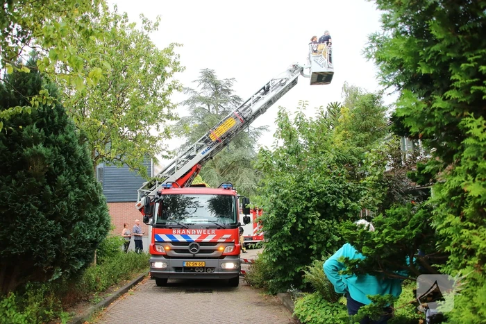 Schade na blikseminslag in woning