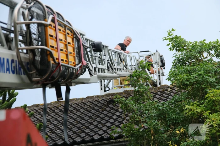Schade na blikseminslag in woning