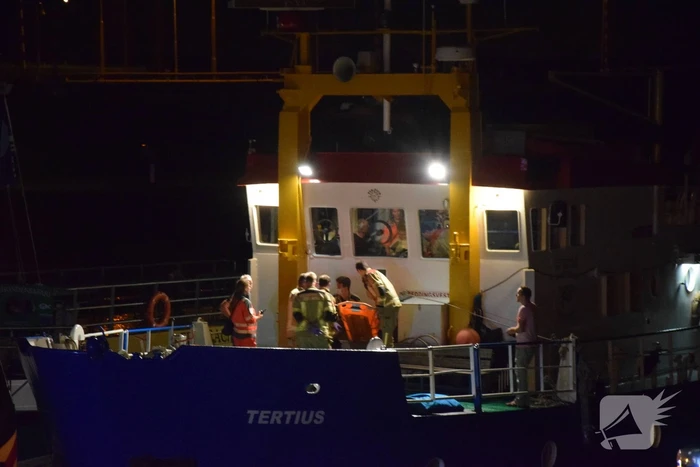 Traumahelikopter voor zwaargewonde op schip