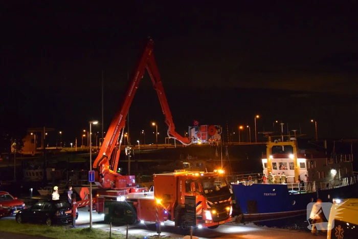 Traumahelikopter voor zwaargewonde op schip