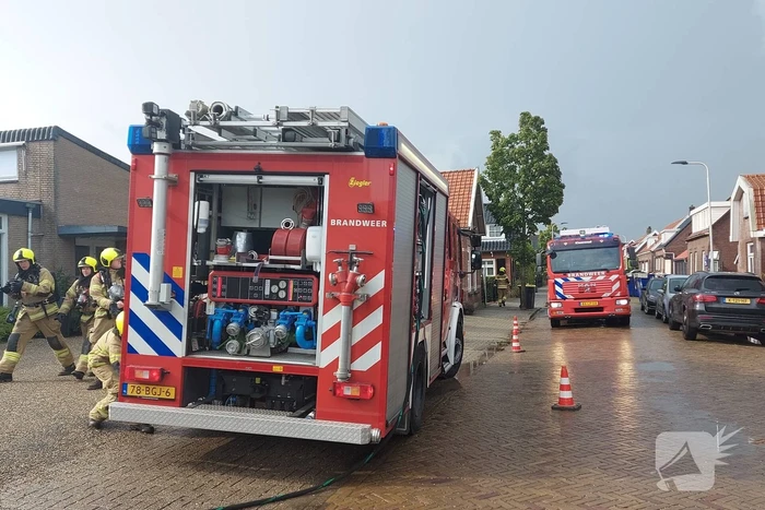 Veel rook bij brand in kantoorpand