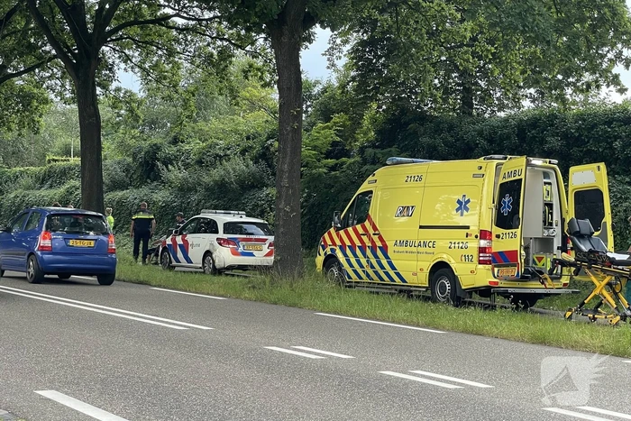 Voetganger gewond door botsing met scooterrijder
