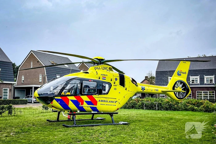 Traumahelikopter ingezet voor kindje