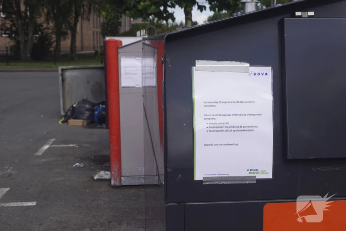 Overlastgevende containers in centrum van Vathorst worden verwijderd