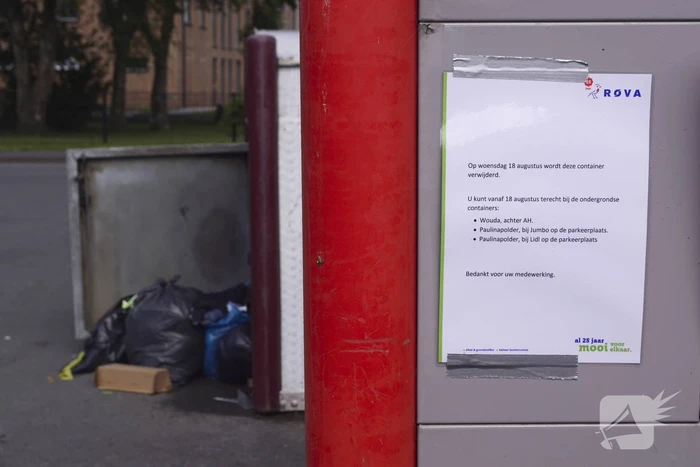 Overlastgevende containers in centrum van Vathorst worden verwijderd