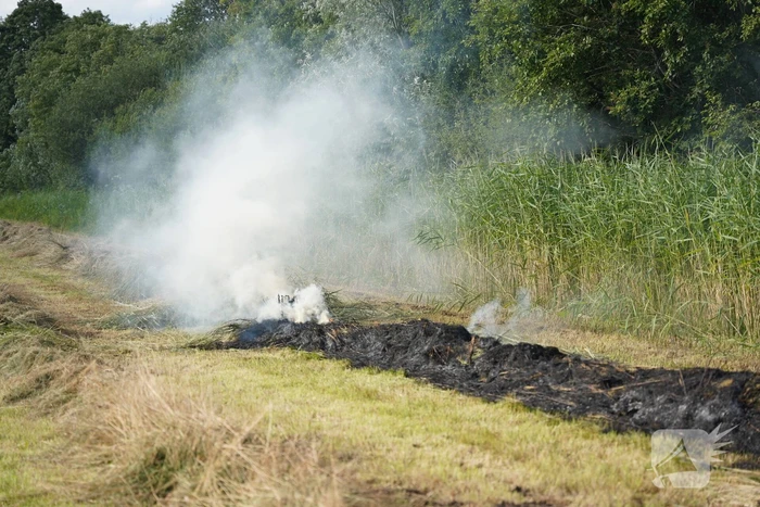 Brand in gemaaid gras