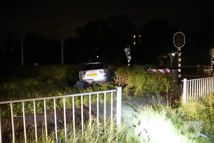 Auto zwaar beschadigd bij eenzijdig ongeval
