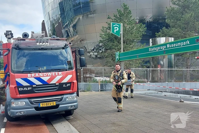 Brand in parkeergarage Museumpark