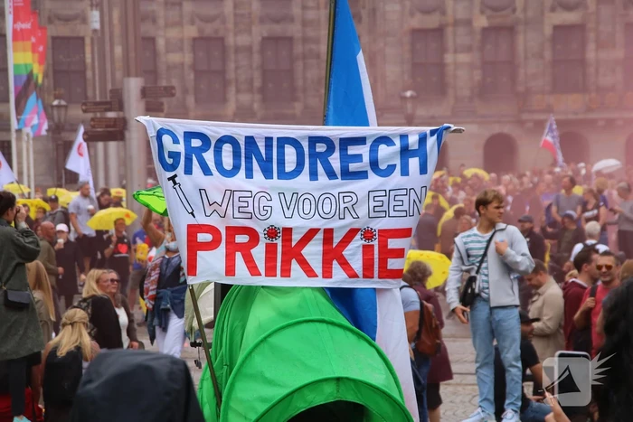 Demonstratie over coronamaatregelen verloopt gemoedelijk