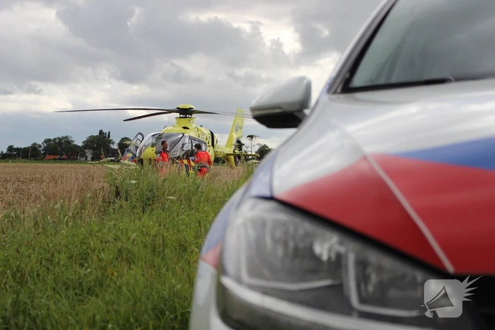 Traumahelikopter ingezet voor incident