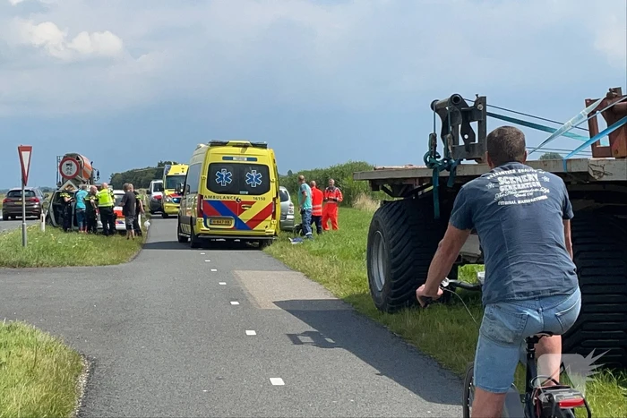 Ernstige gewonde bij ongeval op fietspad
