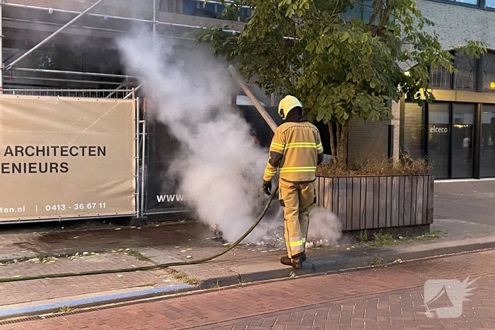 Rommel in brand gevlogen