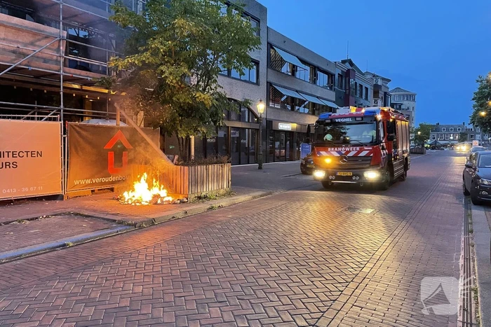 Rommel in brand gevlogen