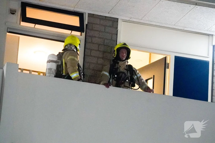 Brand door pannetje op vuur