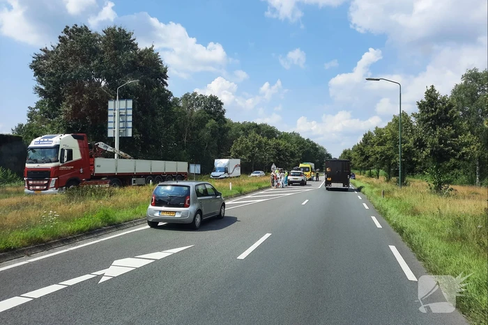 Flinke schade bij kop-staart aanrijding